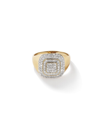 Ring with 1 Carat TW of Diamonds in 10kt Yellow Gold Ring with 1 Carat TW of Diamonds in 10kt Yellow Gold