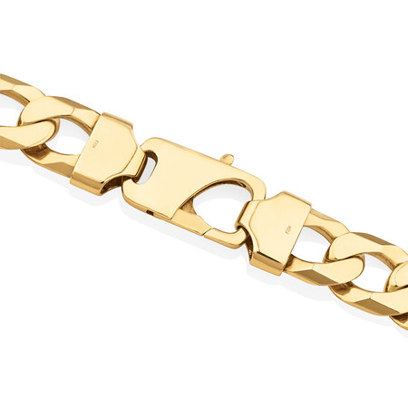 55cm (22") 12mm-12.5mm Width Solid Curb Chain in 10kt Yellow Gold 55cm (22") 12mm-12.5mm Width Solid Curb Chain in 10kt Yellow Gold