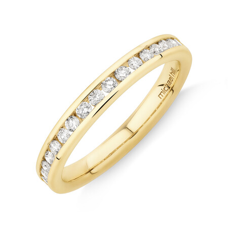 Wedding Band with 0.34 Carat TW of Diamonds in 14kt Yellow Gold Wedding Band with 0.34 Carat TW of Diamonds in 14kt Yellow Gold