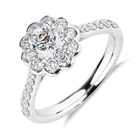 Southern Star Engagement Ring with 1.35 Carat TW of Diamonds in 14ct White Gold Southern Star Engagement Ring with 1.35 Carat TW of Diamonds in 14ct White Gold