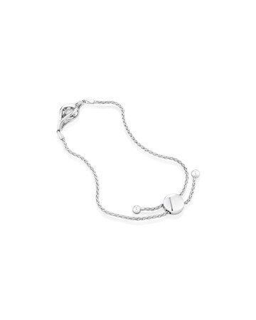 Everlight Adjustable Bracelet with a Diamond in Sterling Silver Everlight Adjustable Bracelet with a Diamond in Sterling Silver
