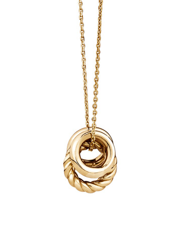 Rondel Trio Necklace in 10kt Yellow Gold Rondel Trio Necklace in 10kt Yellow Gold