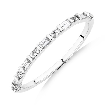 Evermore Wedding Band with 0.20 Carat TW of Diamonds in 10ct White Gold Evermore Wedding Band with 0.20 Carat TW of Diamonds in 10ct White Gold
