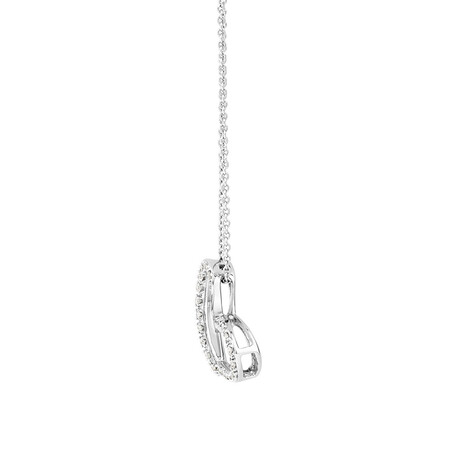 Pendant with 0.10 Carat TW of Diamonds in Sterling Silver Pendant with 0.10 Carat TW of Diamonds in Sterling Silver
