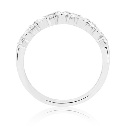 Wedding Band with 1/3 Carat TW of Diamonds in 10ct White Gold Wedding Band with 1/3 Carat TW of Diamonds in 10ct White Gold
