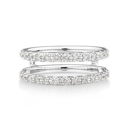 Enhancer Ring with 1/2 Carat TW of Diamonds in 14ct White Gold Enhancer Ring with 1/2 Carat TW of Diamonds in 14ct White Gold