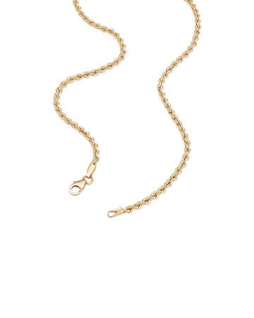 60cm (24") Rope Chain in 10kt Yellow Gold 60cm (24") Rope Chain in 10kt Yellow Gold