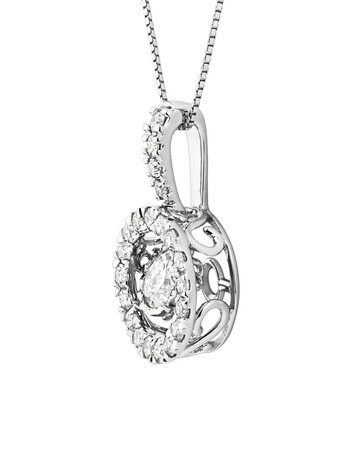 Everlight Pendant with 1 Carat TW of Diamonds in 14kt White Gold Everlight Pendant with 1 Carat TW of Diamonds in 14kt White Gold