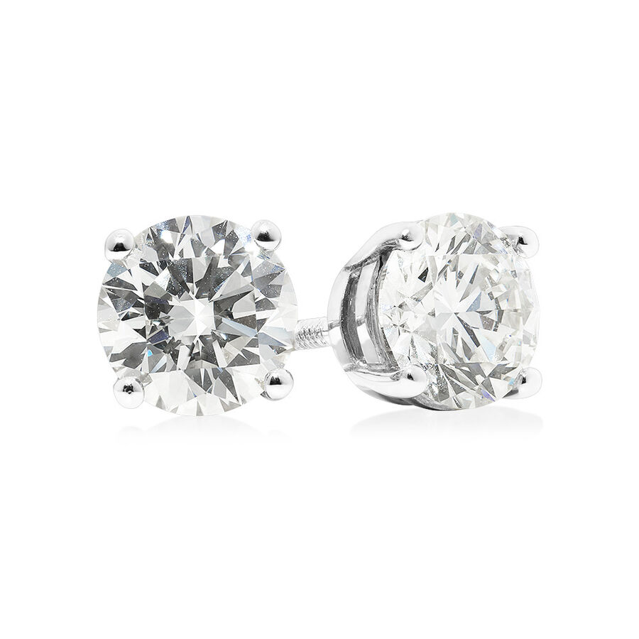 2 carat tw diamond earrings clearance