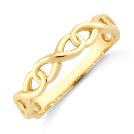 Infinity Ring In 10kt Yellow Gold Infinity Ring In 10kt Yellow Gold