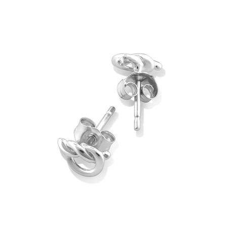 Knot Stud Earrings in Sterling Silver Knot Stud Earrings in Sterling Silver