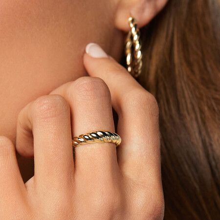Narrow Croissant Ring in 10kt Yellow Gold Narrow Croissant Ring in 10kt Yellow Gold