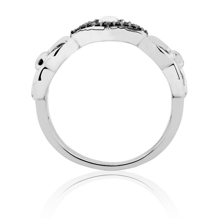 Online Exclusive - Infinitas Ring with Enhanced Black Diamonds in Sterling Silver Online Exclusive - Infinitas Ring with Enhanced Black Diamonds in Sterling Silver