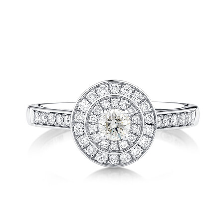 Whitefire Engagement Ring with 1/2 Carat TW of Diamonds in 18ct White & 22ct Yellow Gold Whitefire Engagement Ring with 1/2 Carat TW of Diamonds in 18ct White & 22ct Yellow Gold