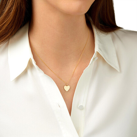 Heart Pendant in 10kt Yellow Gold Heart Pendant in 10kt Yellow Gold