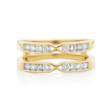 Enhancer Ring with 1/2 Carat TW of Diamonds in 14kt Yellow Gold Enhancer Ring with 1/2 Carat TW of Diamonds in 14kt Yellow Gold