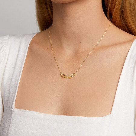 Link Necklace in 10ct Yellow Gold Link Necklace in 10ct Yellow Gold