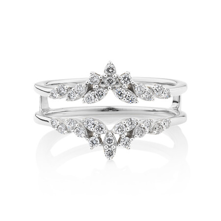 Evermore Enhancer Ring with 0.33 Carat TW Of Diamonds in 10kt White Gold Evermore Enhancer Ring with 0.33 Carat TW Of Diamonds in 10kt White Gold