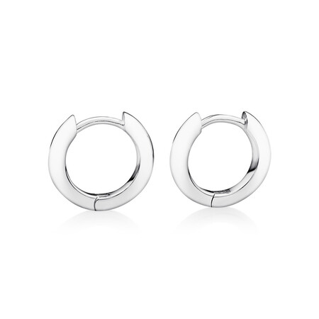 14mm Huggie Earring in Sterling Silver 14mm Huggie Earring in Sterling Silver