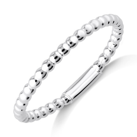 Bead Stacker Ring in Sterling Silver