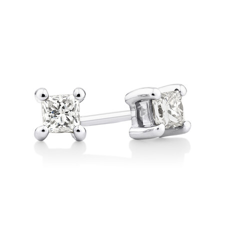 Stud Earrings with 1/4 Carat TW of Diamonds in 10kt White Gold Stud Earrings with 1/4 Carat TW of Diamonds in 10kt White Gold