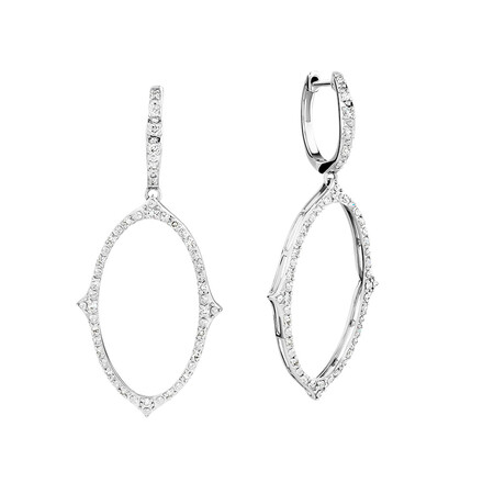 Diamond Earrings with 0.34 Carat TW of Diamonds in 10ct White Gold Diamond Earrings with 0.34 Carat TW of Diamonds in 10ct White Gold