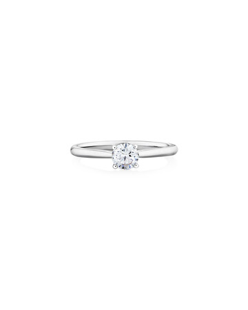Evermore Certified Solitaire Engagement Ring with a 0.50 Carat TW Diamond in 14kt White Gold Evermore Certified Solitaire Engagement Ring with a 0.50 Carat TW Diamond in 14kt White Gold