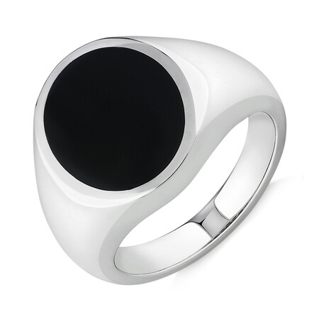 Ring with Onyx in Sterling Silver Ring with Onyx in Sterling Silver