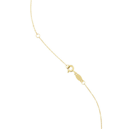Pendant with Laboratory Created Emerald in 10kt Yellow Gold Pendant with Laboratory Created Emerald in 10kt Yellow Gold