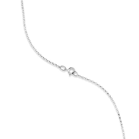 L Initial Necklace with 0.10 Carat TW of Diamonds in 10kt White Gold L Initial Necklace with 0.10 Carat TW of Diamonds in 10kt White Gold