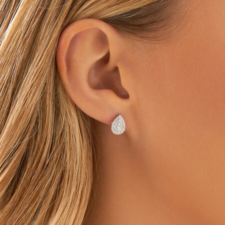 Sir Michael Hill Designer Fashion Earrings with 0.33 Carat TW of Diamonds in 10kt White Gold Sir Michael Hill Designer Fashion Earrings with 0.33 Carat TW of Diamonds in 10kt White Gold