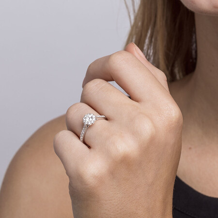 Southern Star Engagement Ring with 3/4 Carat TW of Diamonds in 14ct White Gold Southern Star Engagement Ring with 3/4 Carat TW of Diamonds in 14ct White Gold