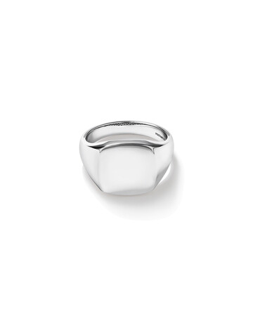 Men's Signet Ring In Sterling Silver Men's Signet Ring In Sterling Silver