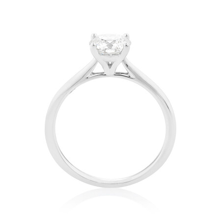 Evermore Certified Solitaire Engagement Ring with 1 Carat TW Diamond in 14ct White Gold Evermore Certified Solitaire Engagement Ring with 1 Carat TW Diamond in 14ct White Gold