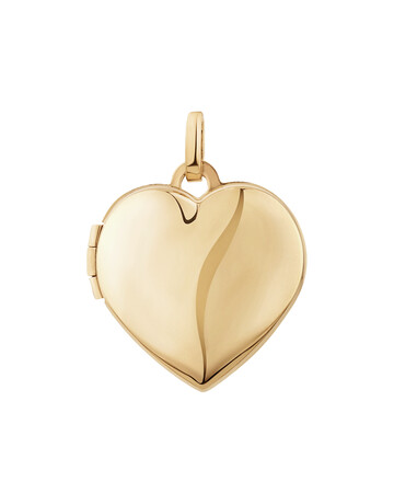 Heart Locket Pendant in 10ct Yellow Gold Heart Locket Pendant in 10ct Yellow Gold