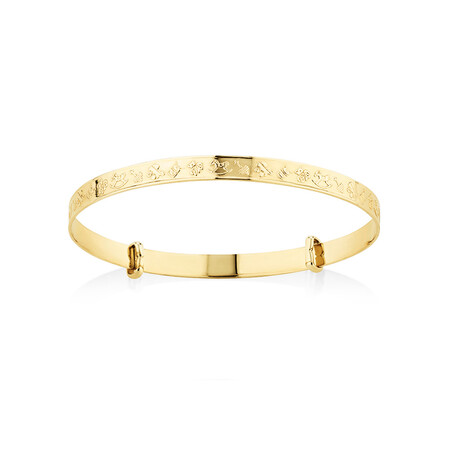 Expandable Baby Bangle in 10kt Yellow Gold Expandable Baby Bangle in 10kt Yellow Gold