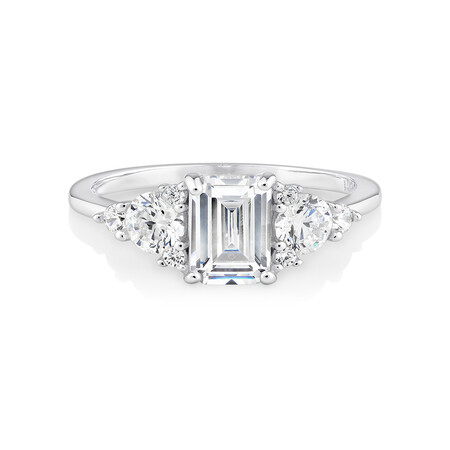 Ring with Cubic Zirconia in Sterling Silver Ring with Cubic Zirconia in Sterling Silver