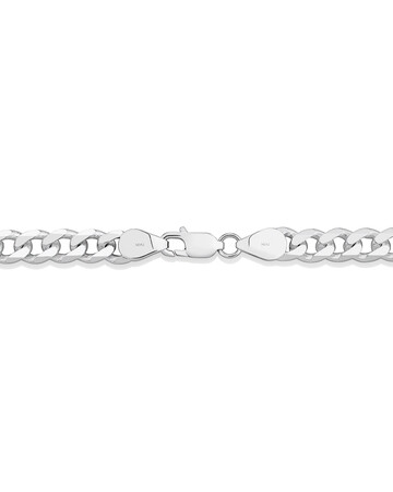60cm (24") 7mm-7.5mm Width Curb Chain in Sterling Silver 60cm (24") 7mm-7.5mm Width Curb Chain in Sterling Silver