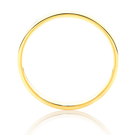 Lite Half Round Wedding Band in 10ct Yellow Gold Lite Half Round Wedding Band in 10ct Yellow Gold