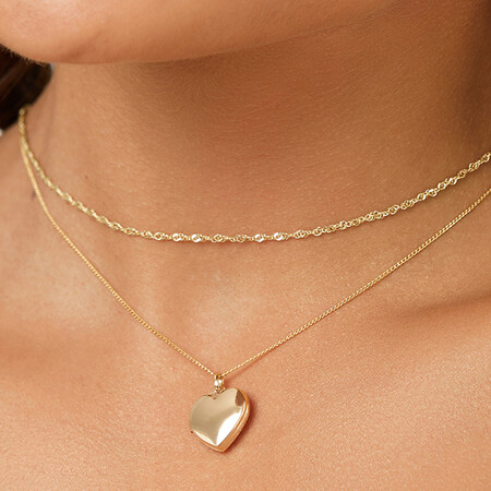 45cm (18") Hollow Singapore Chain in 10ct Yellow Gold 45cm (18") Hollow Singapore Chain in 10ct Yellow Gold