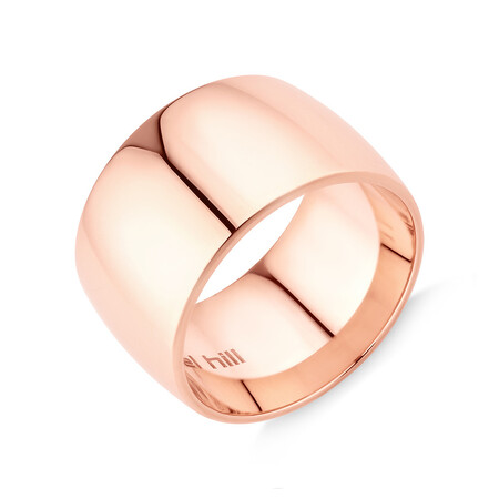 12mm Barrel Ring in 10kt Rose Gold 12mm Barrel Ring in 10kt Rose Gold