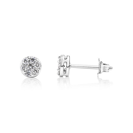 Stud Earrings with 0.25 Carat TW of Diamonds in 10kt White Gold Stud Earrings with 0.25 Carat TW of Diamonds in 10kt White Gold