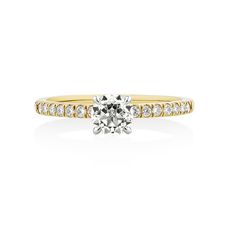 Southern Star Engagement Ring with 0.65 Carat TW of Diamonds in 18kt Yellow & White Gold Southern Star Engagement Ring with 0.65 Carat TW of Diamonds in 18kt Yellow & White Gold