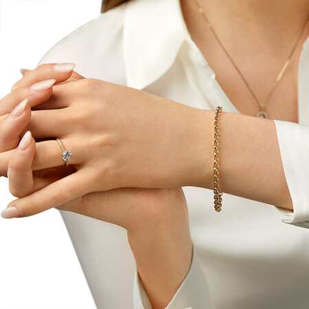 19cm (7.5") Belcher Bracelet in 10ct Yellow Gold 19cm (7.5") Belcher Bracelet in 10ct Yellow Gold
