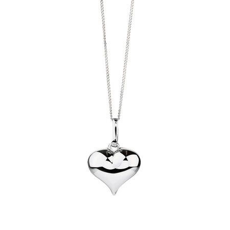 Heart Pendant in 10ct White Gold Heart Pendant in 10ct White Gold