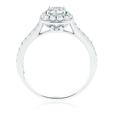 Engagement Ring With 1 Carat TW Of Diamonds In 14ct White Gold Engagement Ring With 1 Carat TW Of Diamonds In 14ct White Gold
