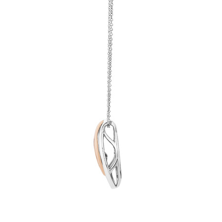Everlight Pendant with a Diamond in 10kt Rose Gold & Sterling Silver Everlight Pendant with a Diamond in 10kt Rose Gold & Sterling Silver