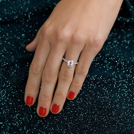 Sir Michael Hill Designer Engagement Ring With 2.52 Carat TW Of Diamonds In 14ct White & Rose Gold Sir Michael Hill Designer Engagement Ring With 2.52 Carat TW Of Diamonds In 14ct White & Rose Gold