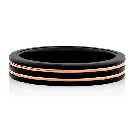 Ring in Black Titanium & 10ct Rose Gold Ring in Black Titanium & 10ct Rose Gold