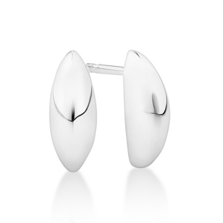 Sculpture Dome Stud Earrings in Sterling Silver Sculpture Dome Stud Earrings in Sterling Silver